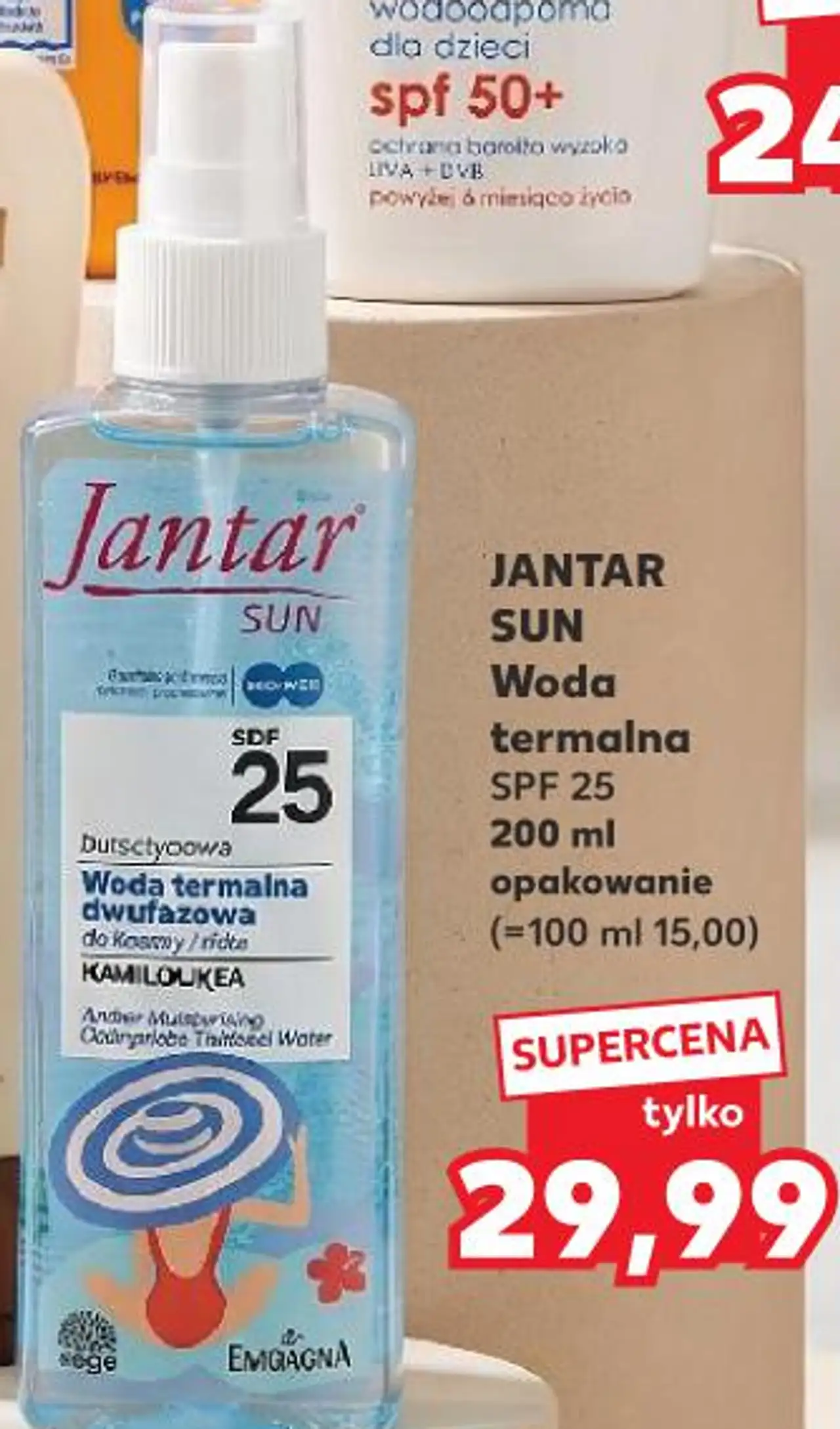 JANTAR SUN Woda termalna SPF 25