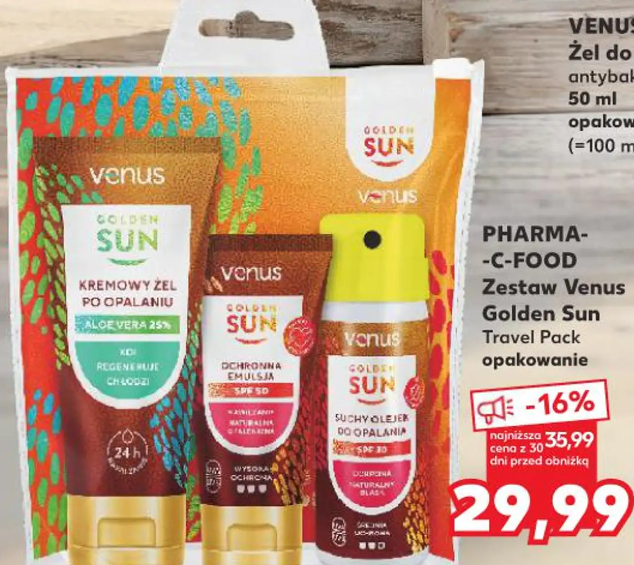 Pharma-C-Food Zestaw Venus Golden Sun Travel Pack