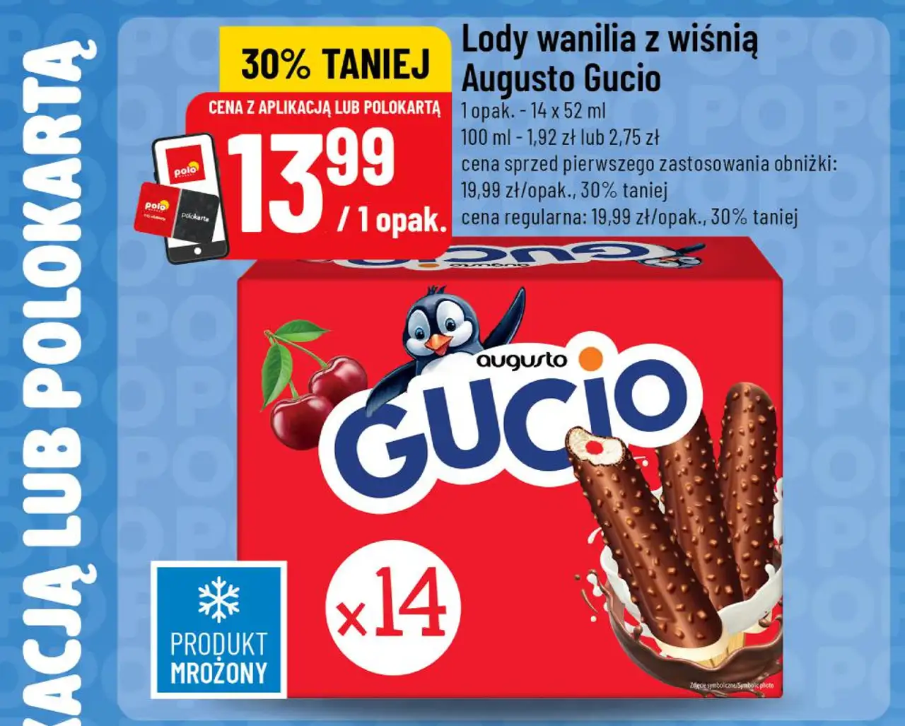 Lody wanilia z wiśnią Augusto Gucio