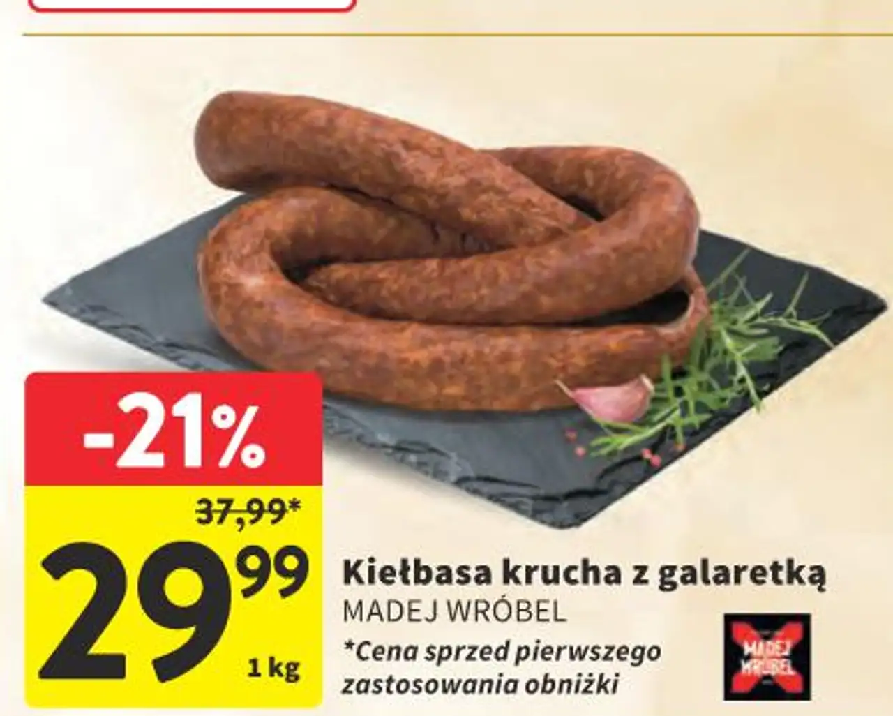 Kiełbasa krucha z galaretką MADEJ WRÓBEL