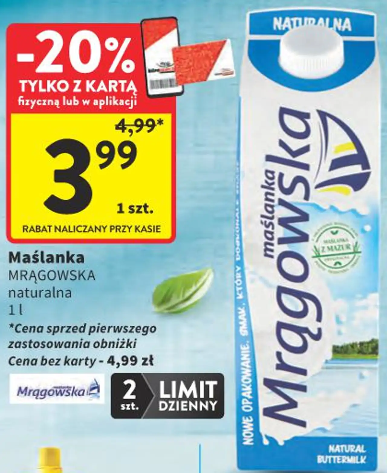 Maślanka MRĄGOWSKA naturalna