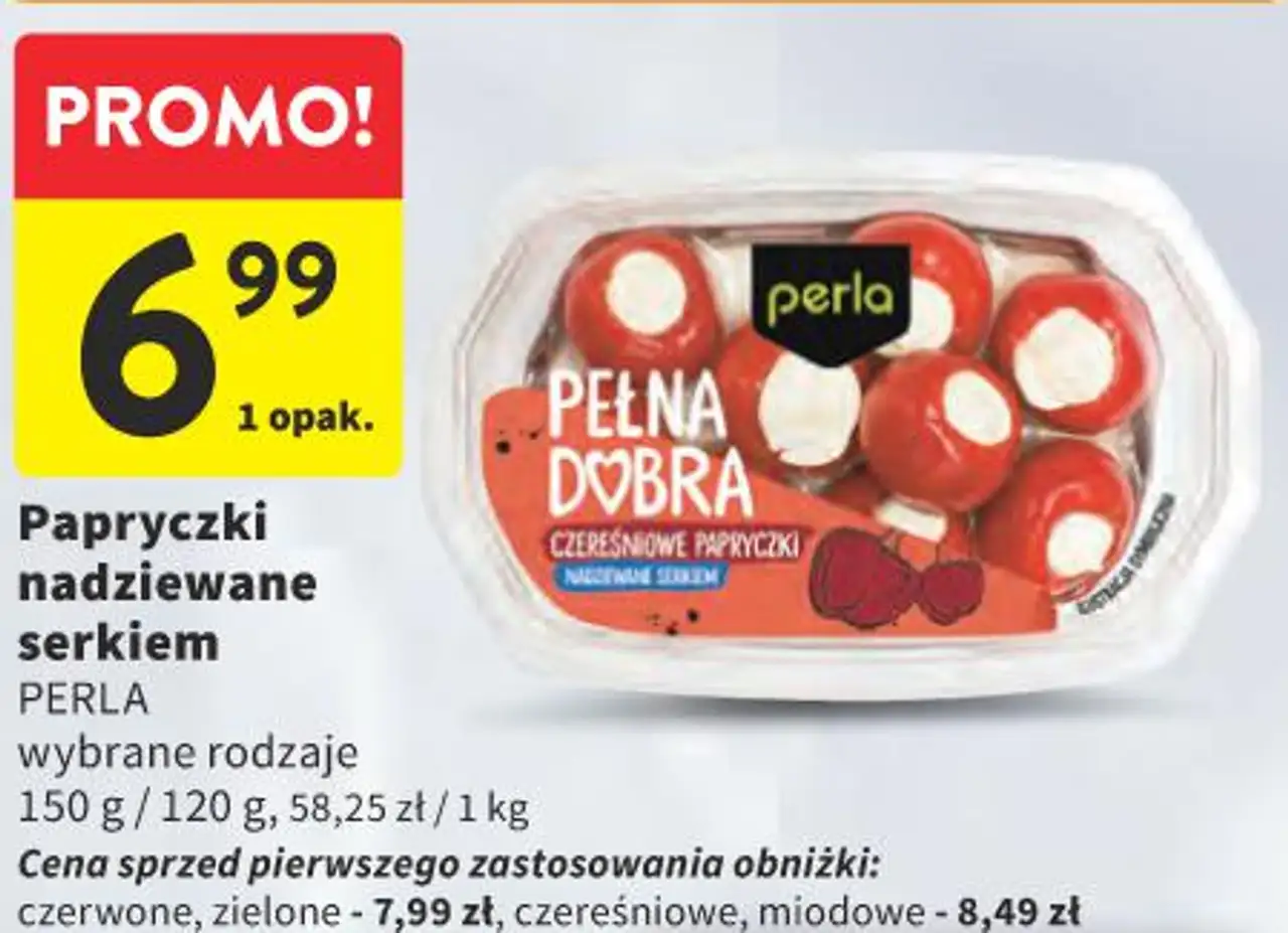 Papryczki nadziewane serkiem PERLA