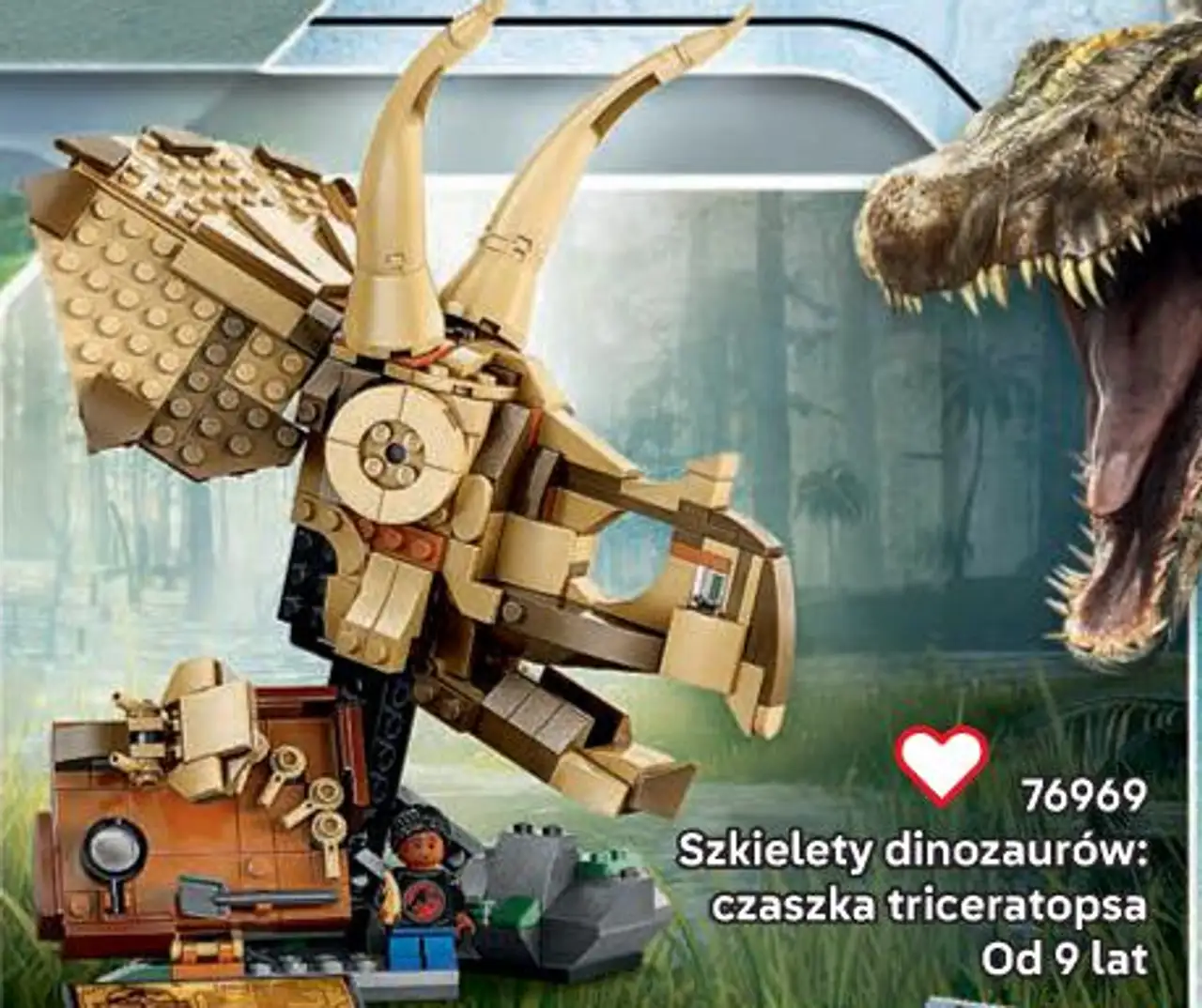 Klocki LEGO Jurassic World 76969 Szkielety dinozaurów: czaszka triceratopsa