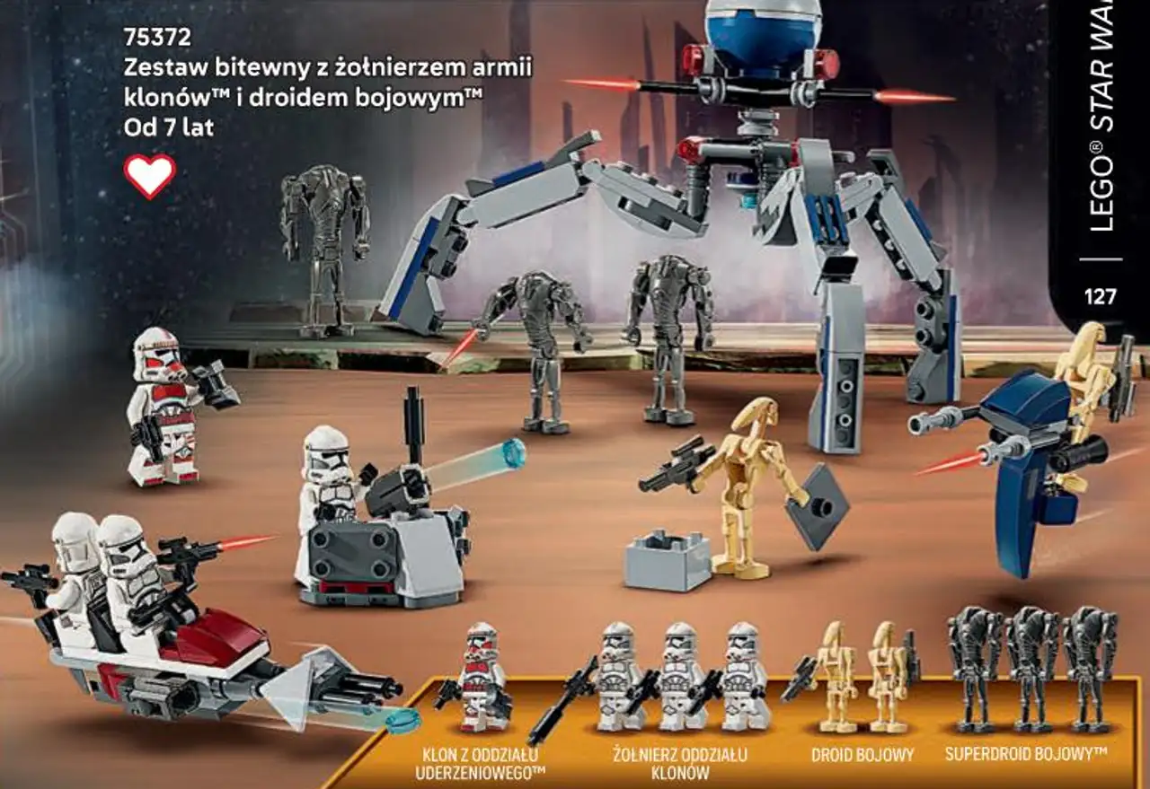 LEGO Star Wars 75372 Zestaw bitewny z żołnierzem armii klonów™ i droidem bojowym™