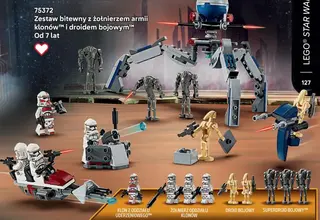 - LEGO Star Wars 75372 Zestaw bitewny z żołnierzem armii klonów™ i droidem bojowym™ - Lego