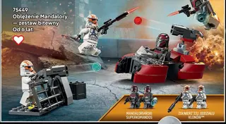 - LEGO Star Wars 75449 Oblężenie Mandalore – zestaw bitewny - Lego
