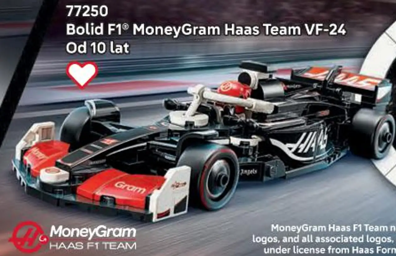 Klocki LEGO Speed Champions 77250 Bolid F1 MoneyGram Haas Team VF-24