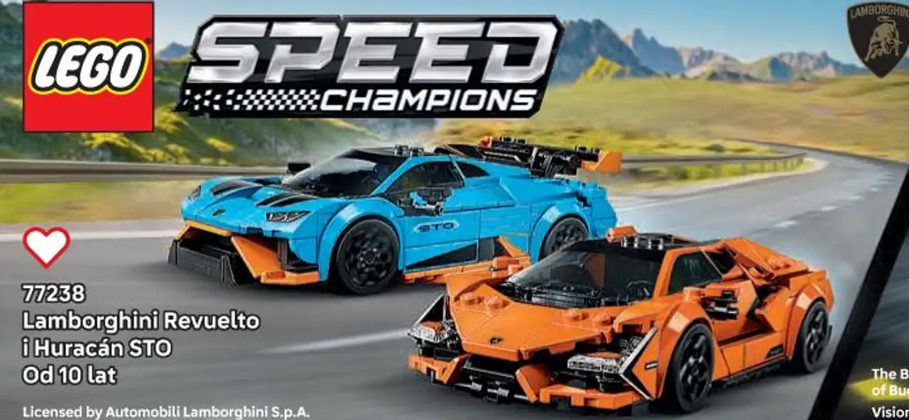 Klocki LEGO Speed Champions 77238 Lamborghini Revuelto i Huracán STO