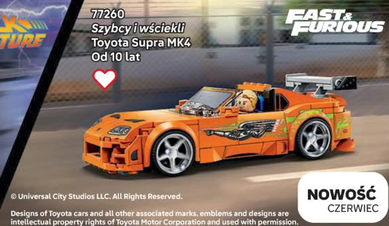 Klocki LEGO Speed Champions 77260 Szybcy i wściekli Toyota Supra MK4