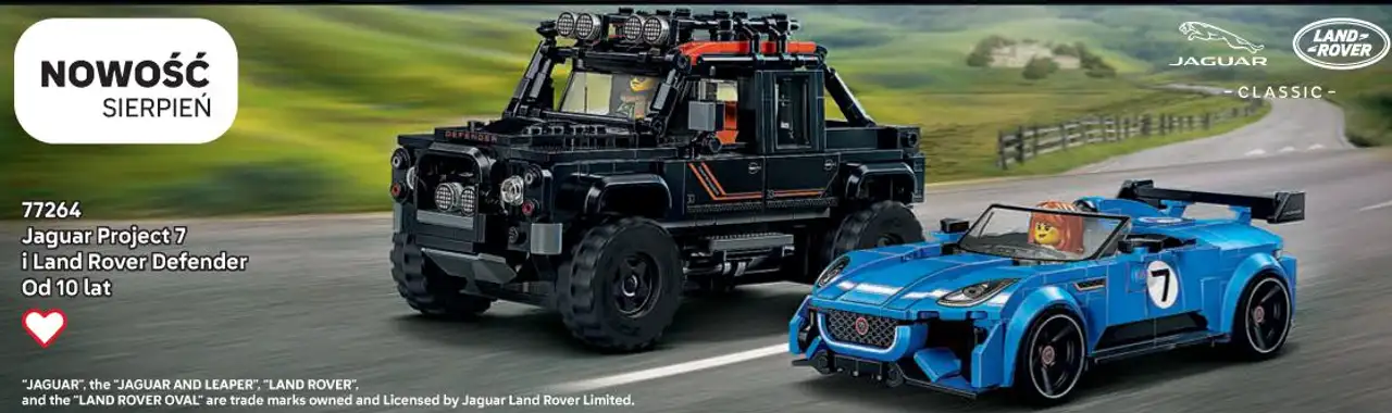 Klocki LEGO Speed Champions 77264 Jaguar Project 7 i Land Rover Defender