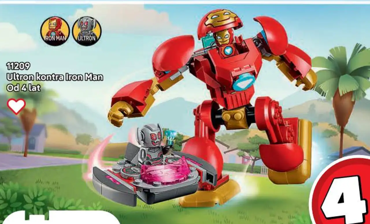 LEGO Marvel Iron Man i super ekipa 11209 Ultron kontra Iron Man
