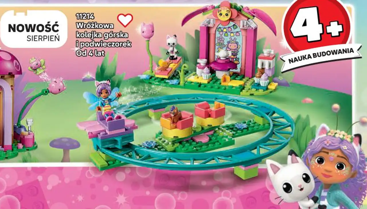 LEGO Gabby's Dollhouse 11214 Wróżkowa kolejka górska i podwieczorek