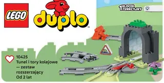 - LEGO DUPLO 10425 Tunel i tory kolejowe - zestaw rozszerzający - Lego