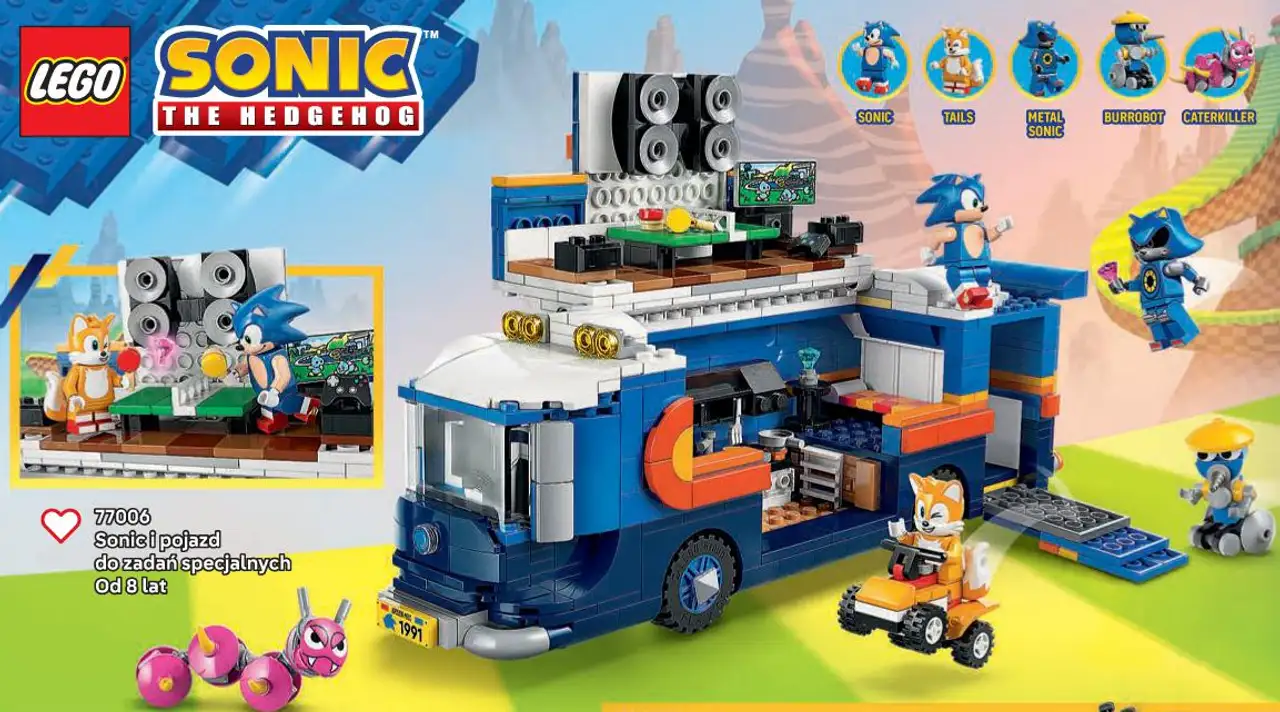 Klocki LEGO Sonic the Hedgehog 77006 Sonic i pojazd do zadań specjalnych