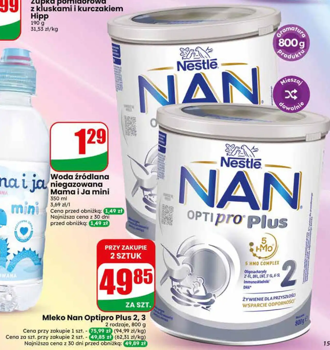Mleko Nan Optipro Plus 2, 3