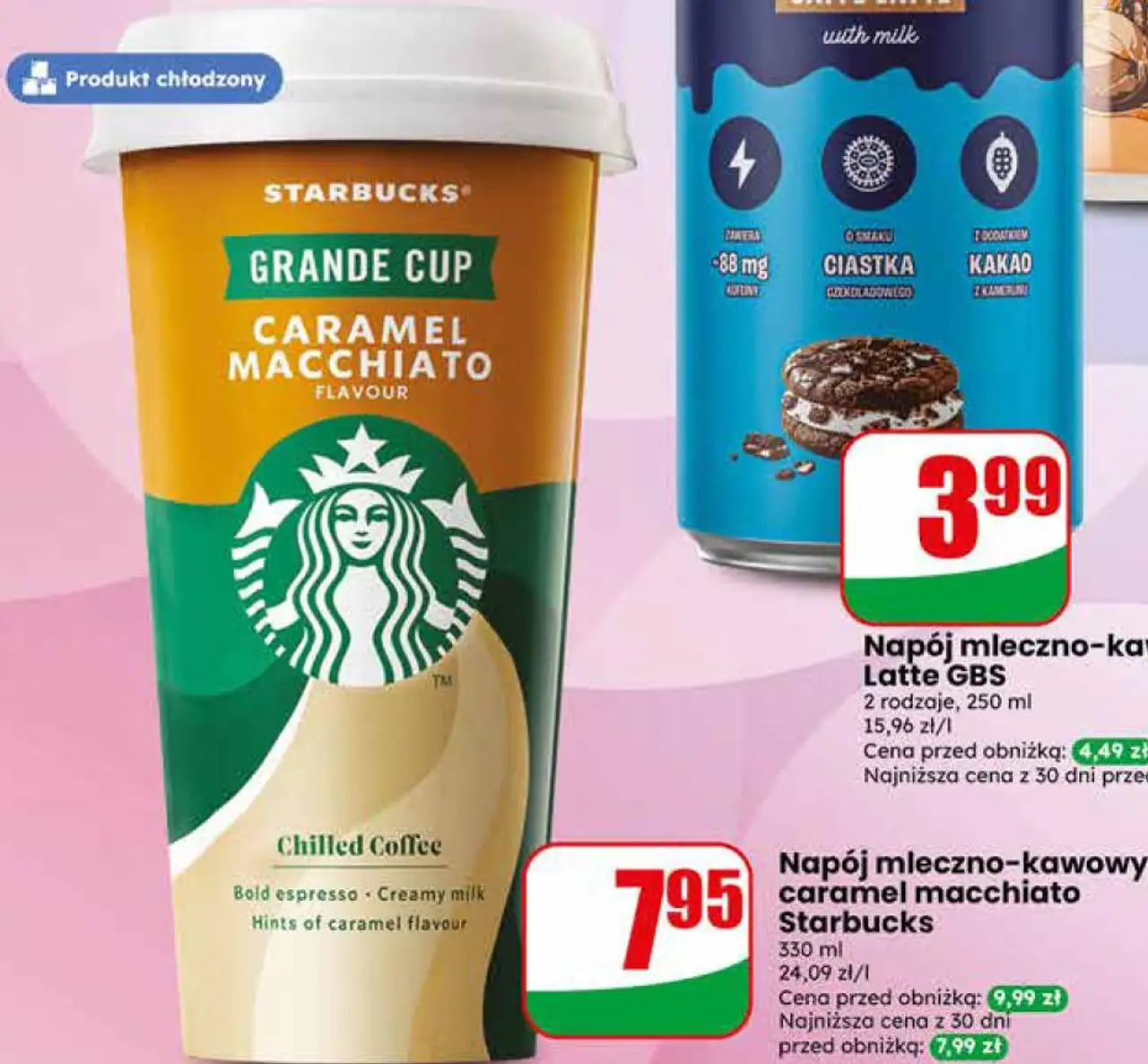 Napój mleczno-kawowy caramel macchiato Starbucks