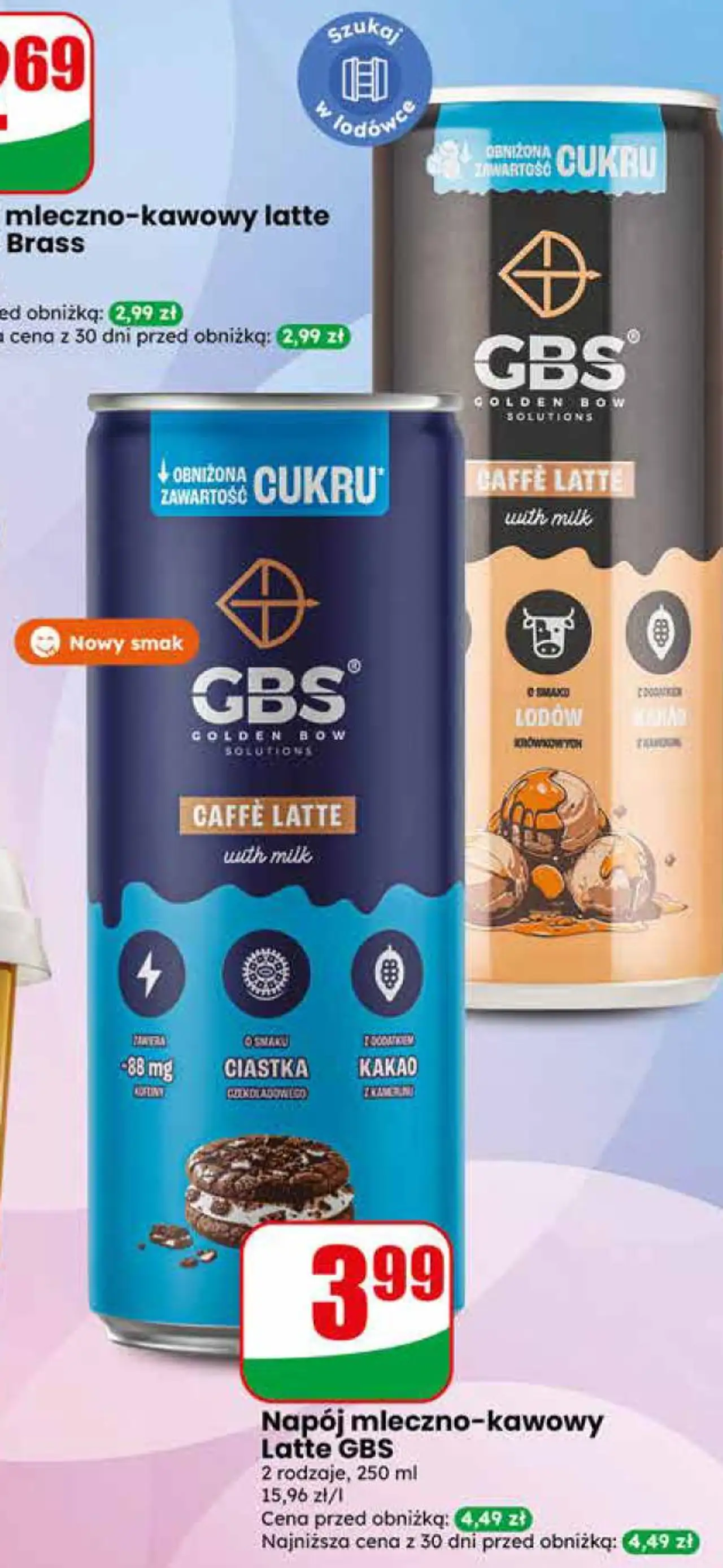 Napój mleczno-kawowy Latte GBS