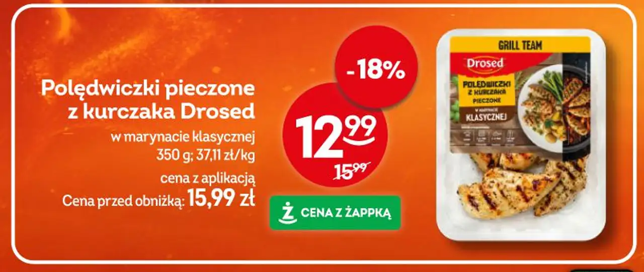 Polędwiczki pieczone z kurczaka Drosed