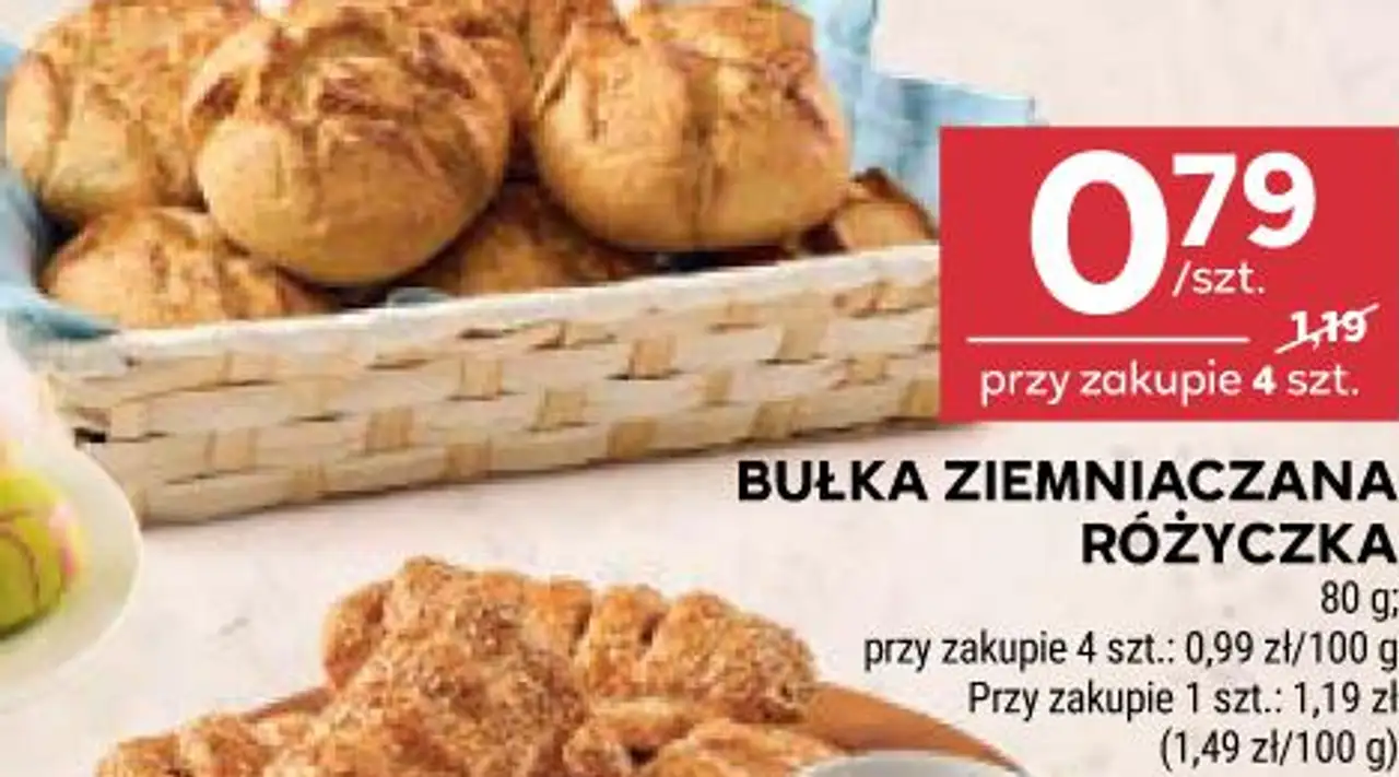 BUŁKA ZIEMNIACZANA RÓŻYCZKA