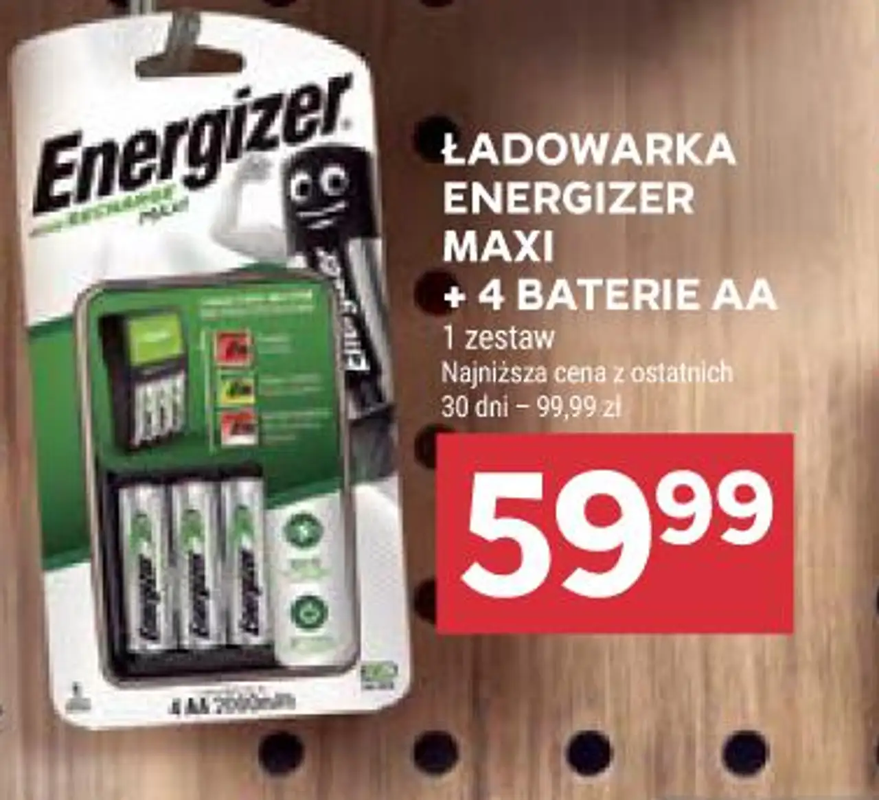 Ładowarka Energizer Maxi + 4 baterie AA