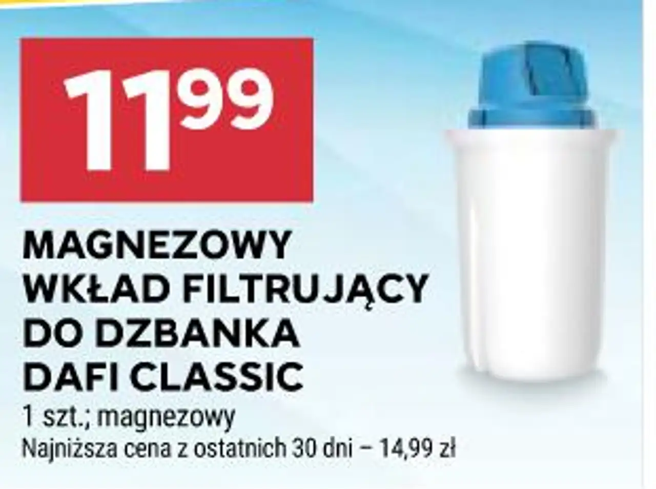 Magnezowy wkład filtrujący do dzbanka Dafi Classic