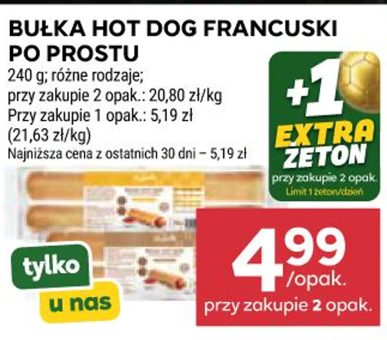 BUŁKA HOT DOG FRANCUSKI PO PROSTU