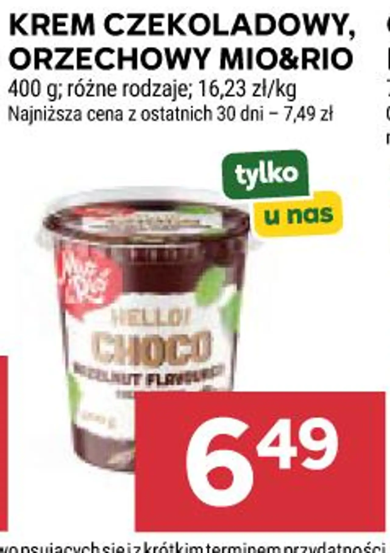 Krem czekoladowy, orzechowy Mio&Rio