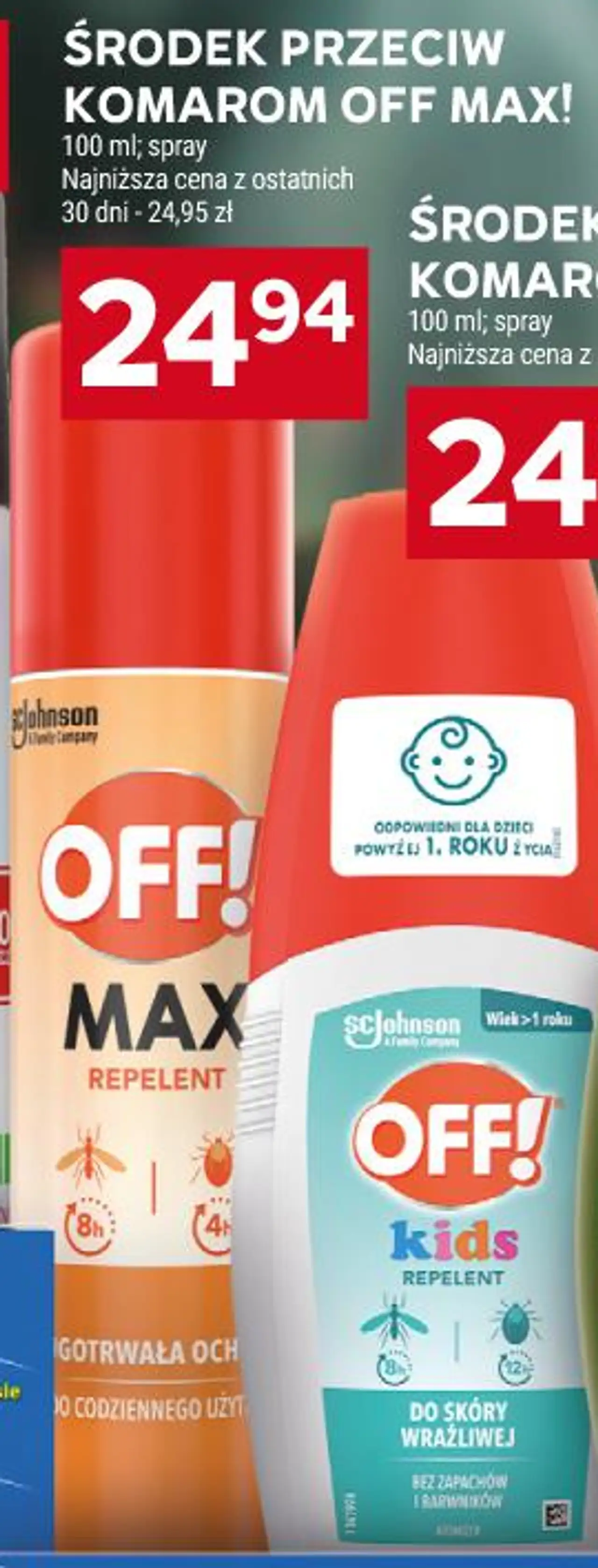 ŚRODEK PRZECIW KOMAROM OFF MAX!