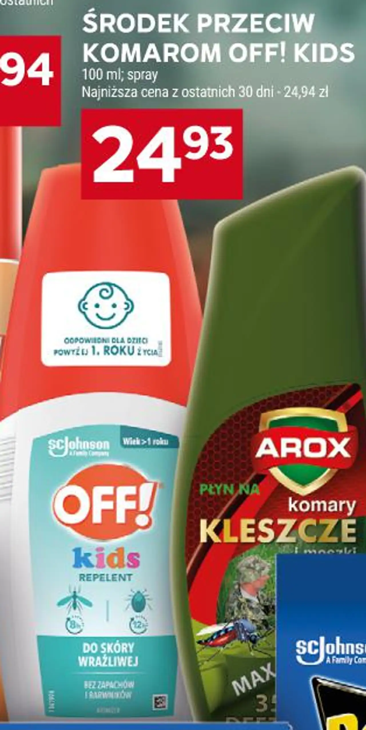ŚRODEK PRZECIW KOMAROM OFF! KIDS