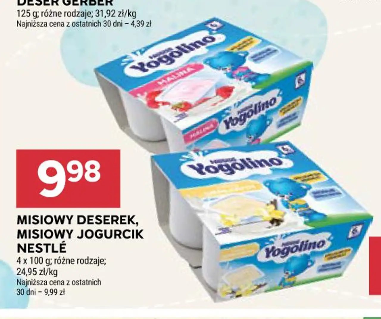 MISIOWY DESEREK, MISIOWY JOGURCIK NESTLÉ