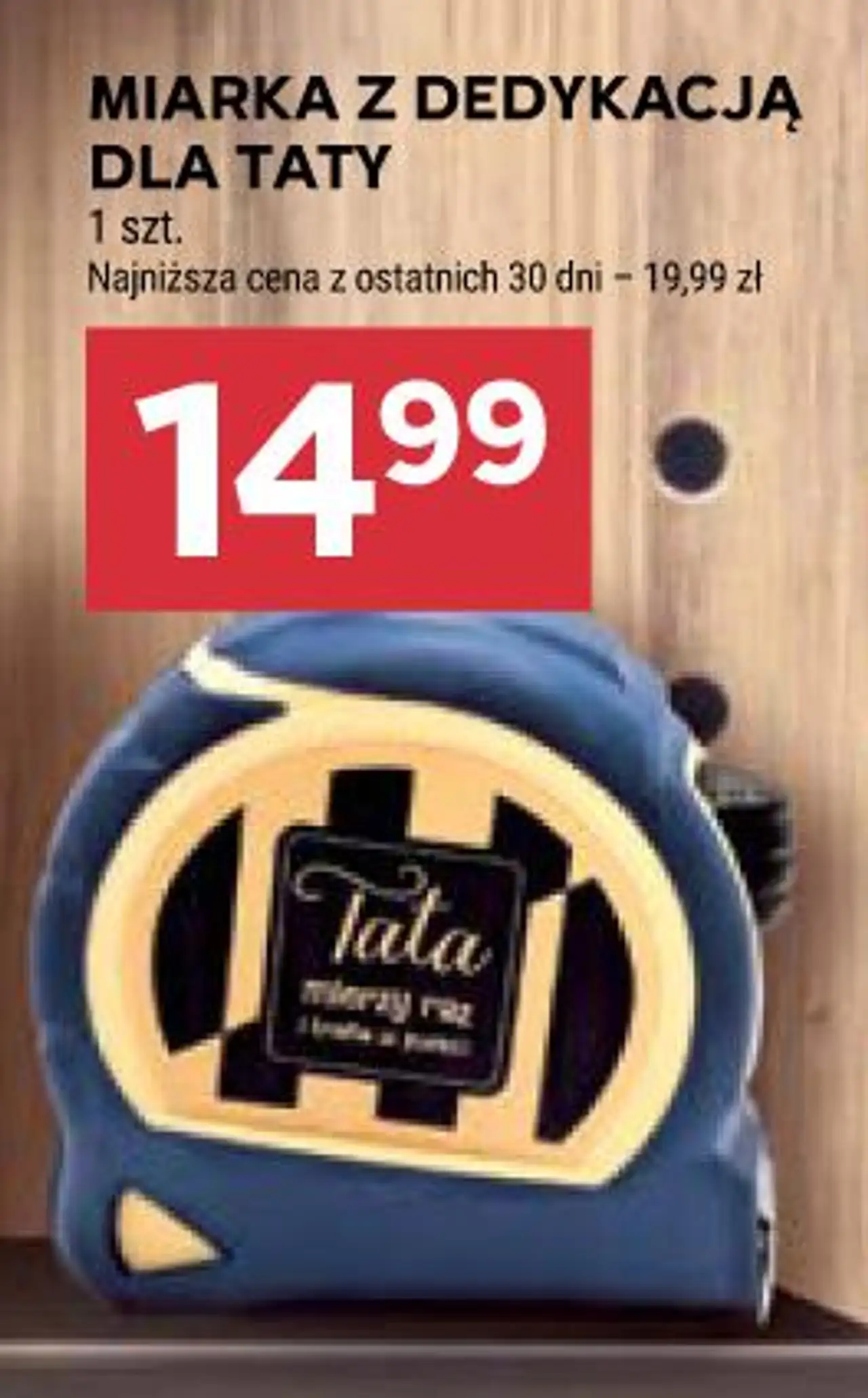 Miarka z dedykacją dla taty