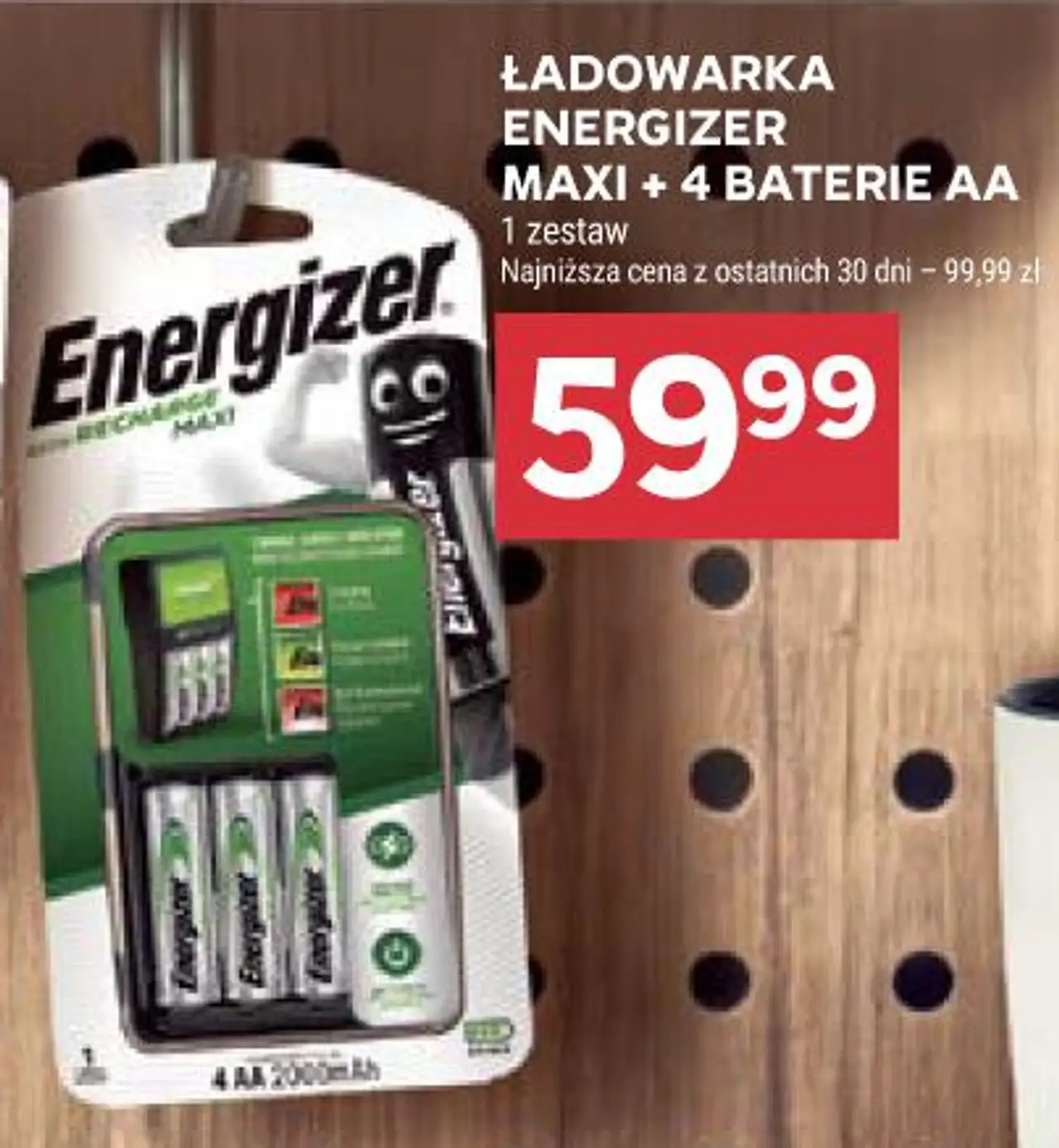 Ładowarka Energizer Maxi + 4 baterie AA