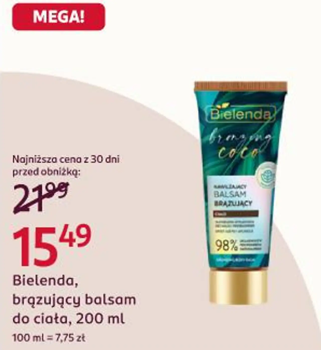 Bielenda, brązujący balsam do ciała, 200 ml