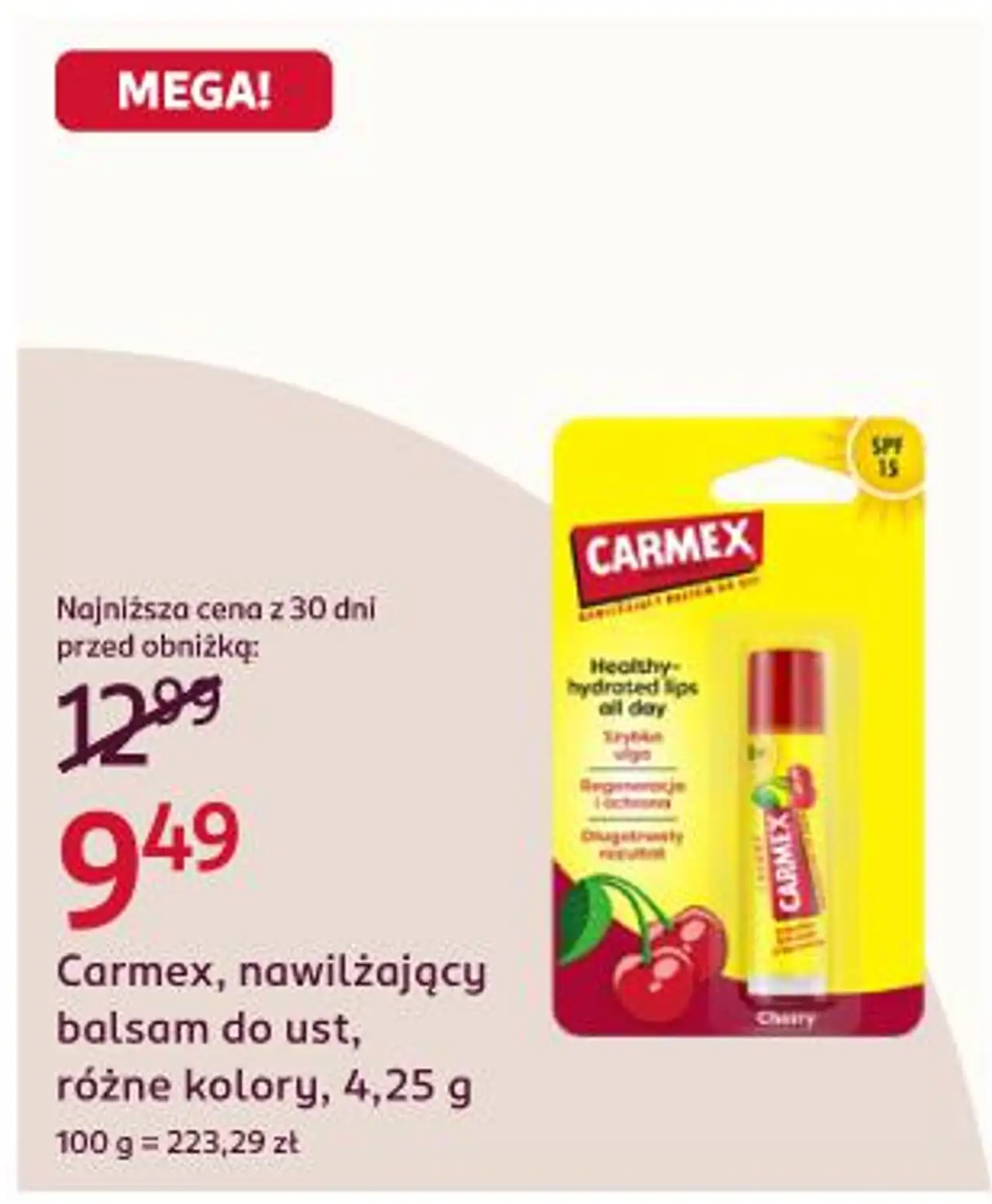 Carmex, nawilżający balsam do ust, różne kolory, 4,25 g