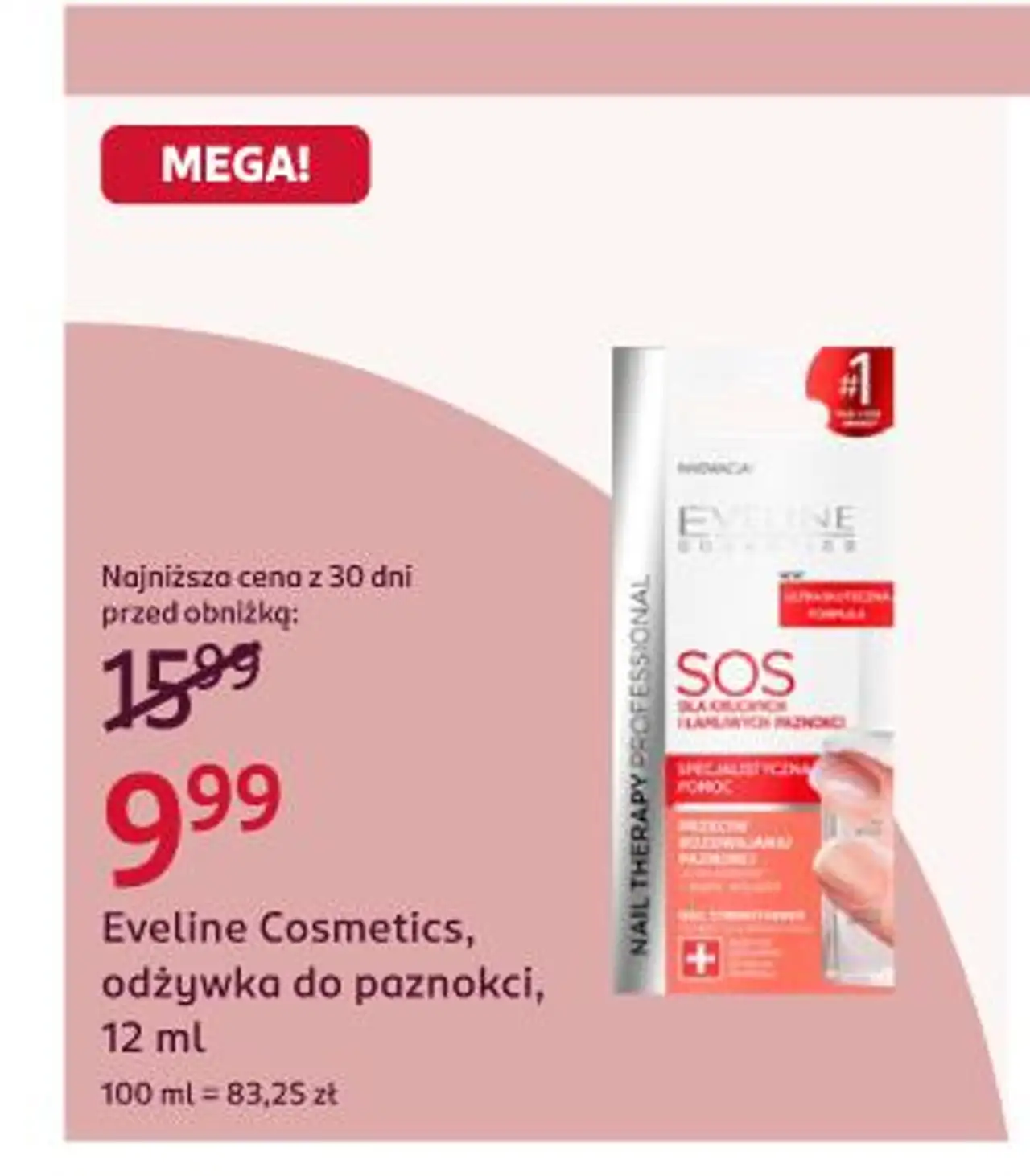 Eveline Cosmetics, odżywka do paznokci, 12 ml