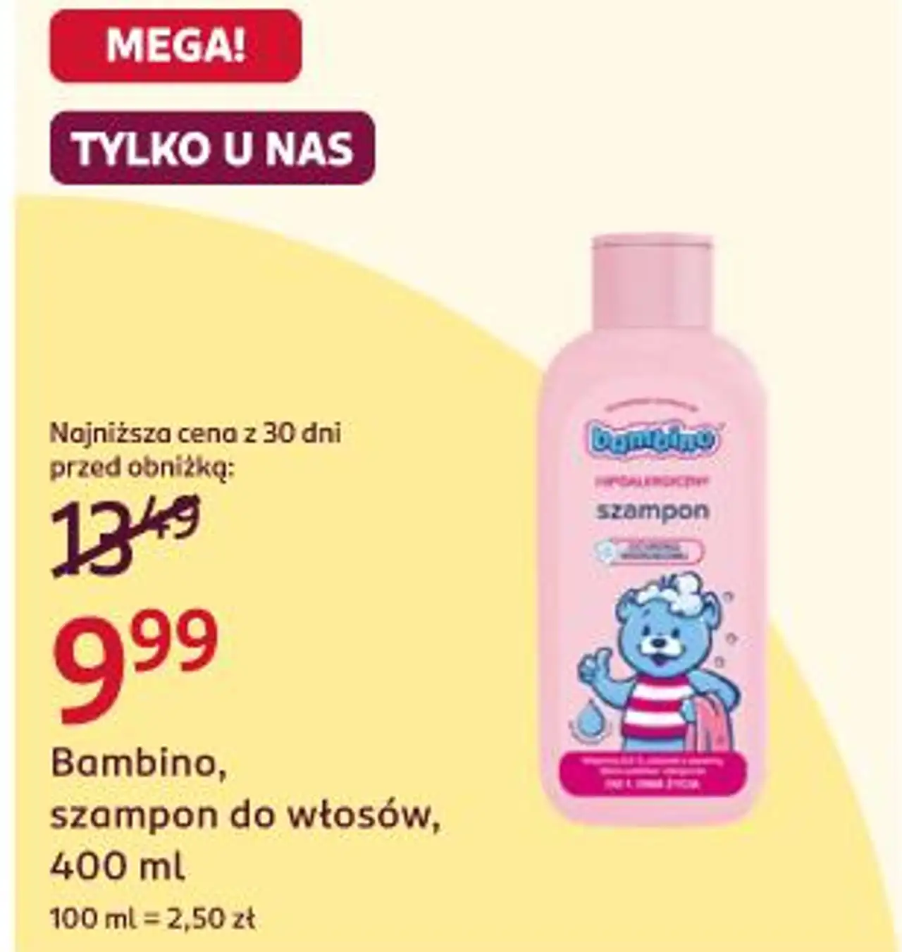 Bambino, szampon do włosów, 400 ml