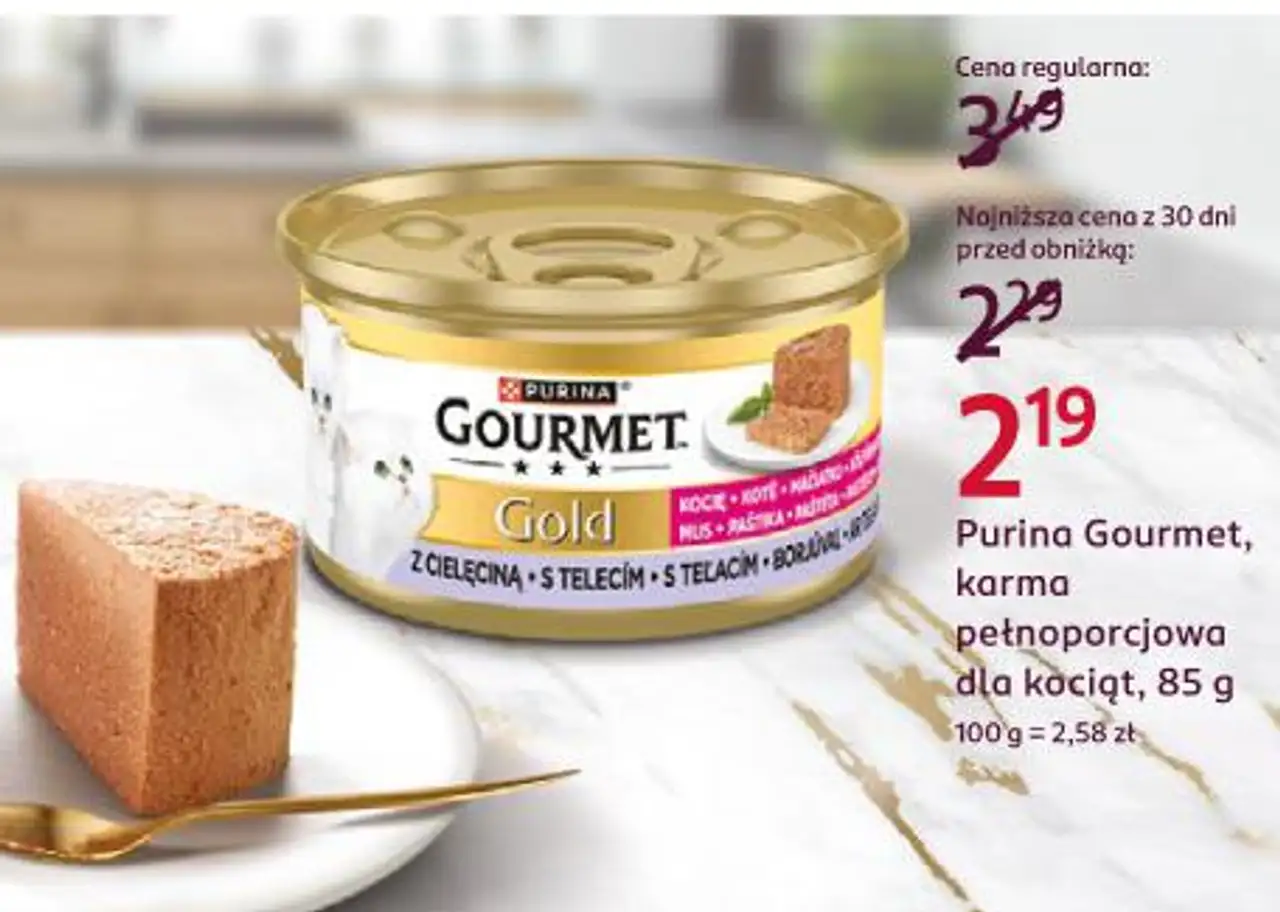 Purina Gourmet Gold, karma pełnoporcjowa dla kociąt, 85 g