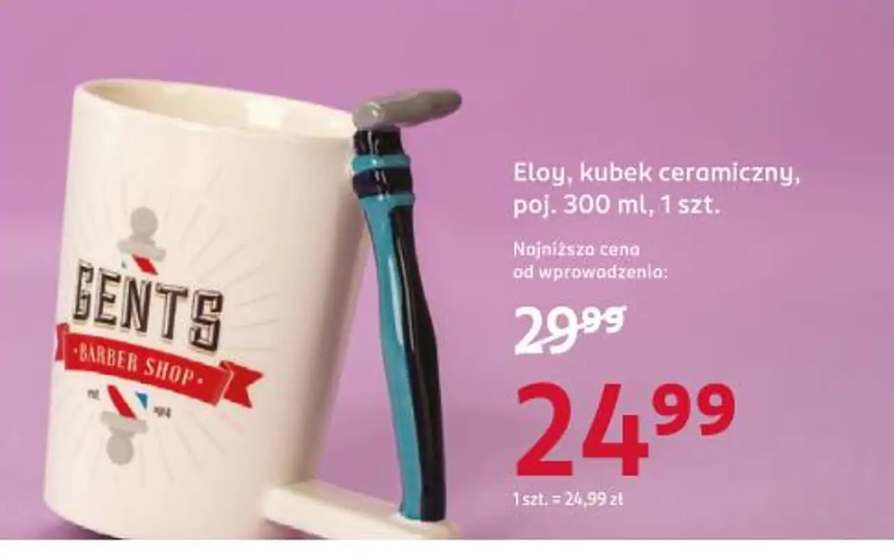 Eloy, kubek ceramiczny, poj. 300 ml, 1 szt.