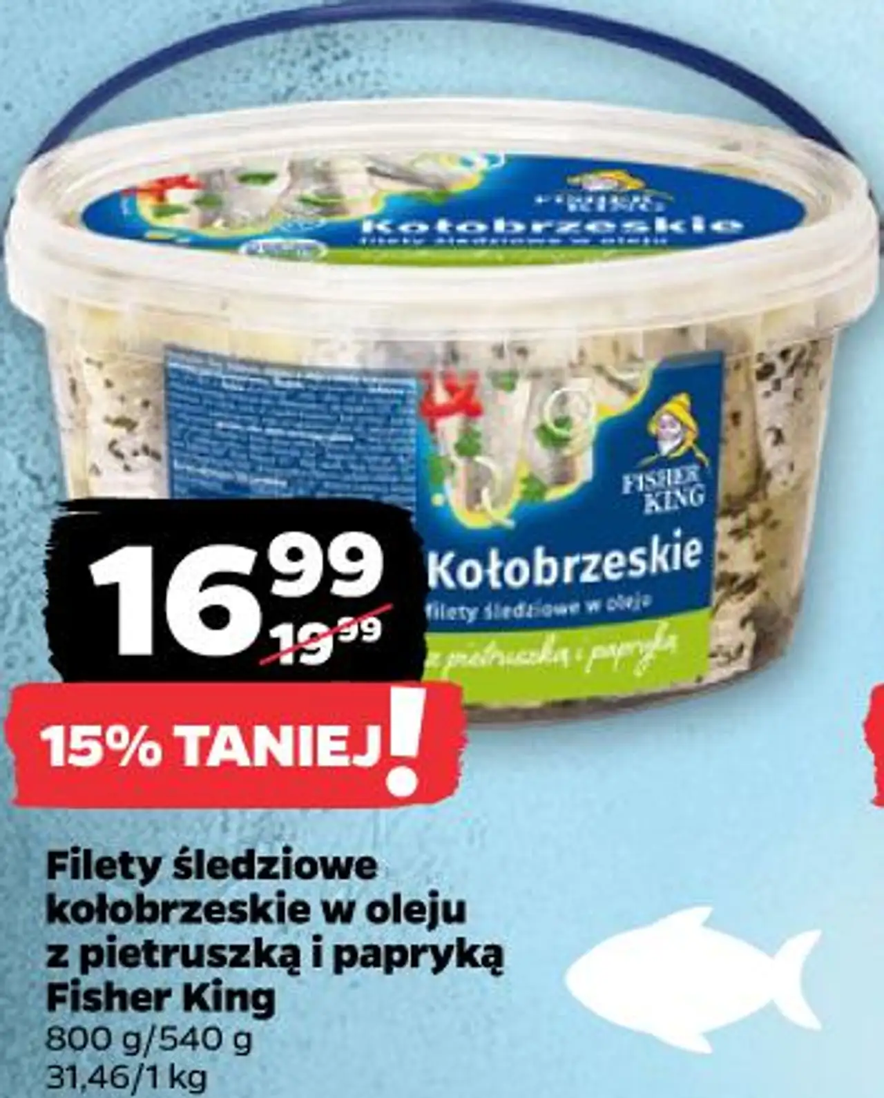 Fisher King Filety śledziowe kołobrzeskie w oleju z pietruszką i papryką