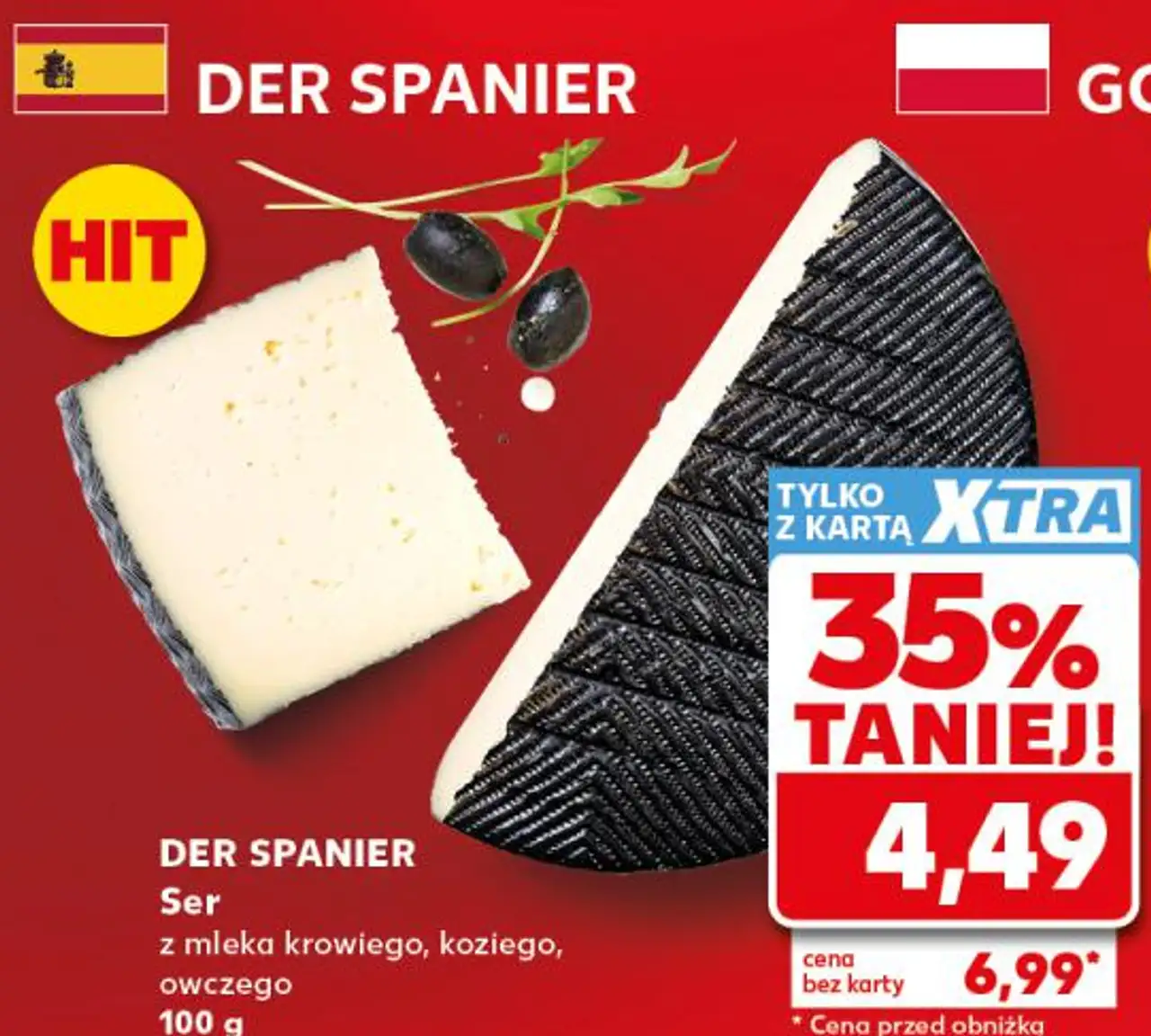 Der Spanier Ser z mleka krowiego, koziego, owczego
