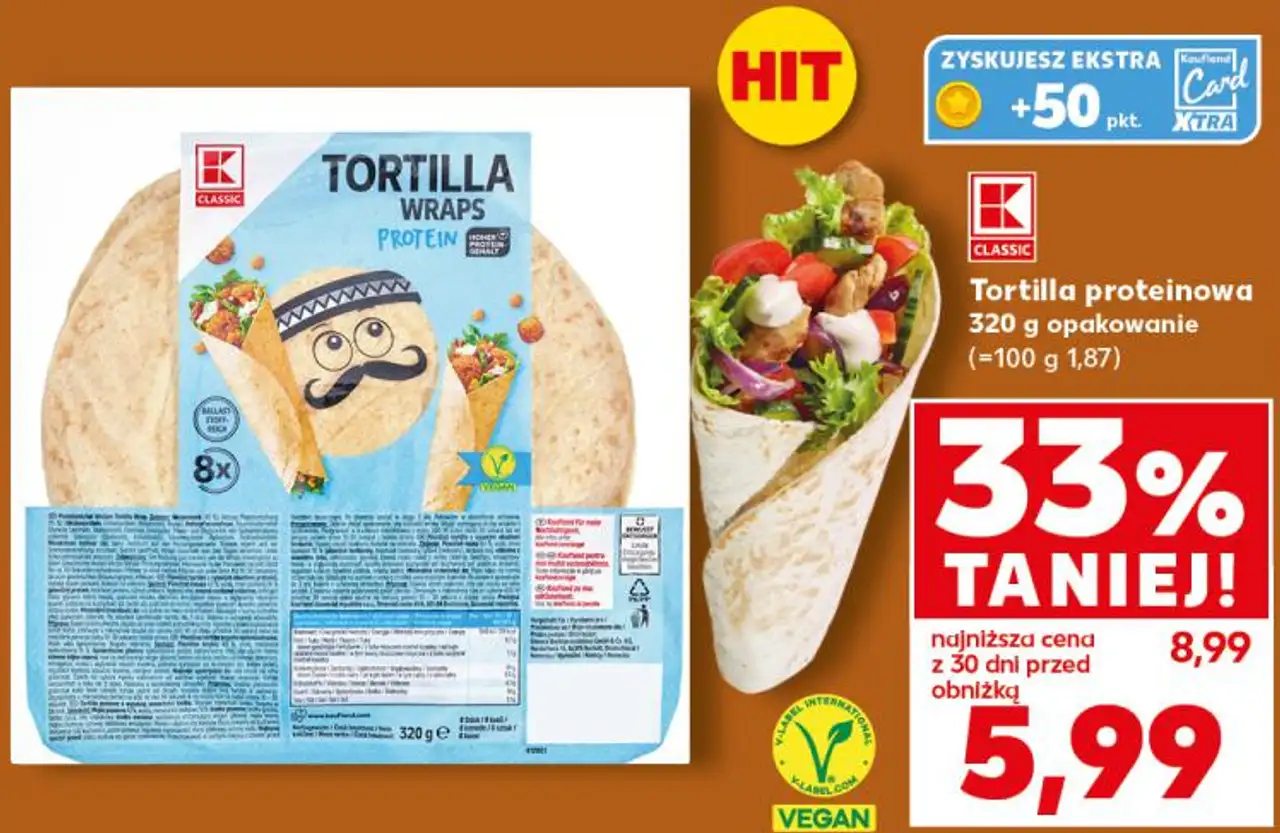 K-Classic Tortilla proteinowa wraps