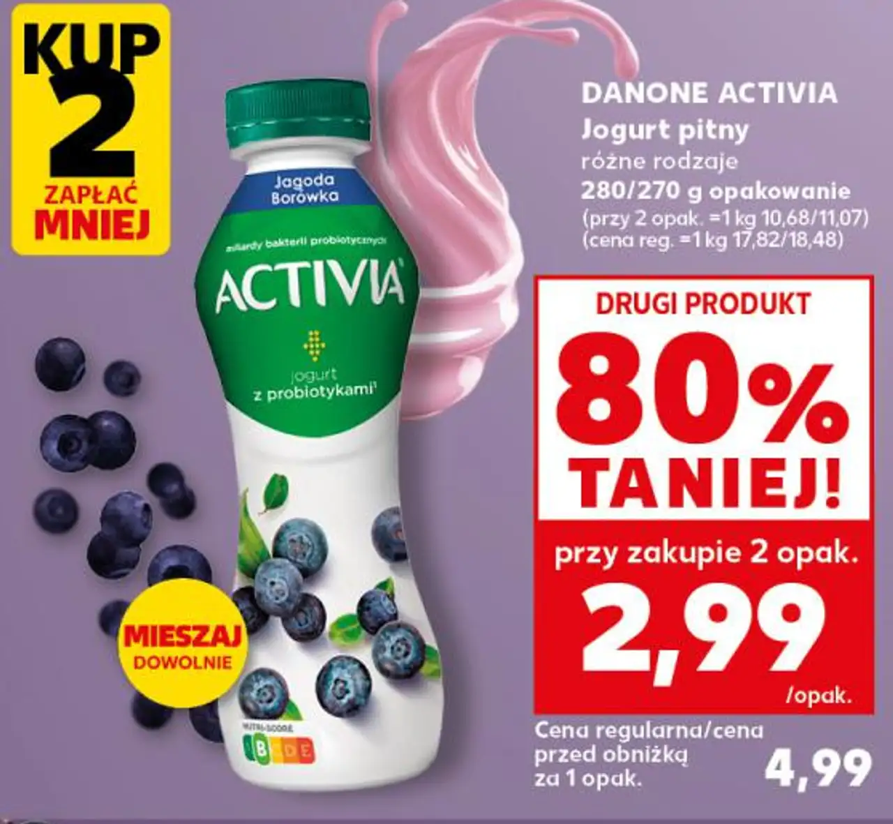 DANONE ACTIVIA Jogurt pitny