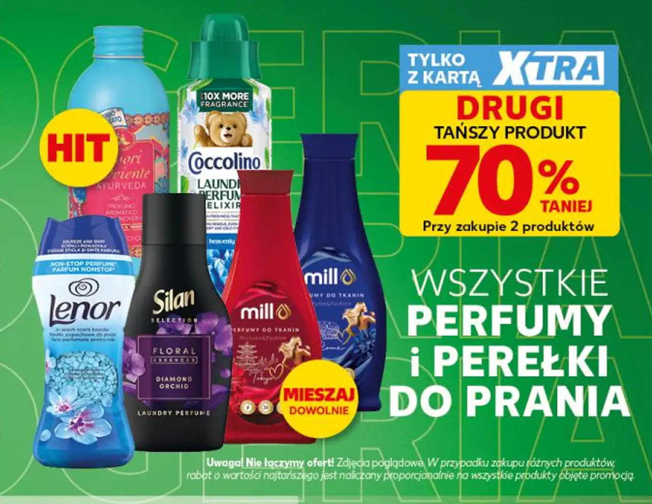 Wszystkie perfumy i perełki do prania (Coccolino, Lenor, Silan, Mill)