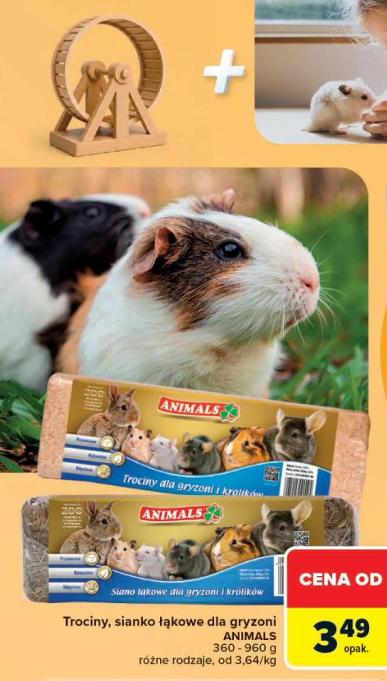 Trociny, sianko łąkowe dla gryzoni ANIMALS