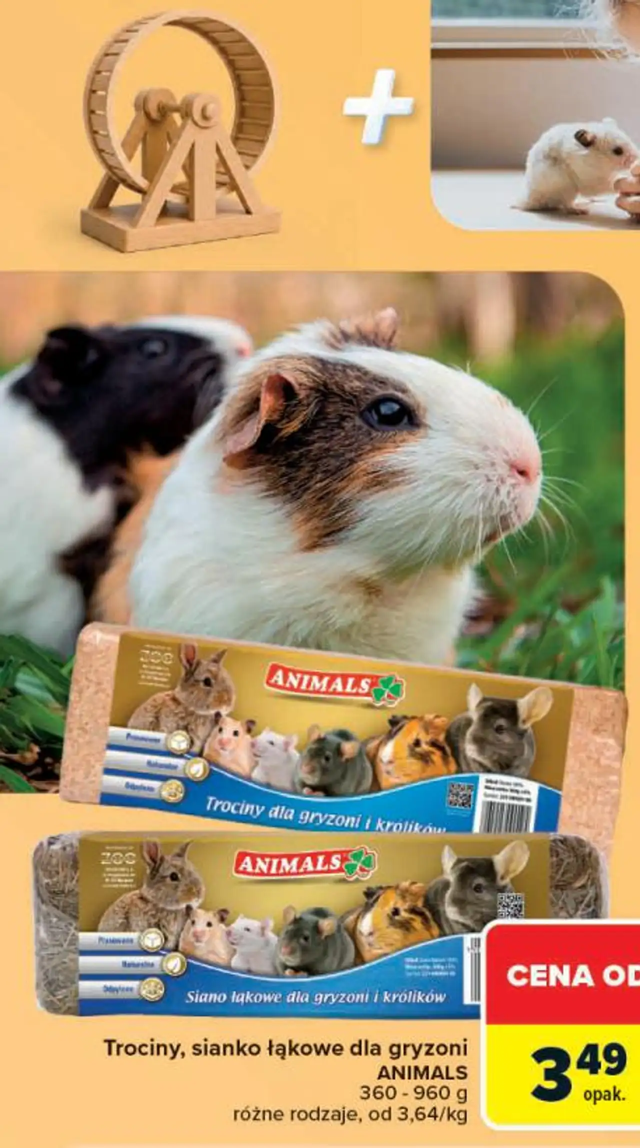Trociny, sianko łąkowe dla gryzoni ANIMALS