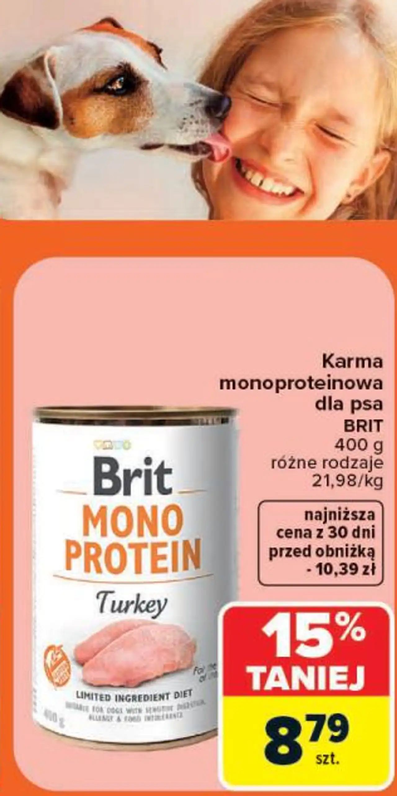 Karma monoproteinowa dla psa Brit Mono Protein