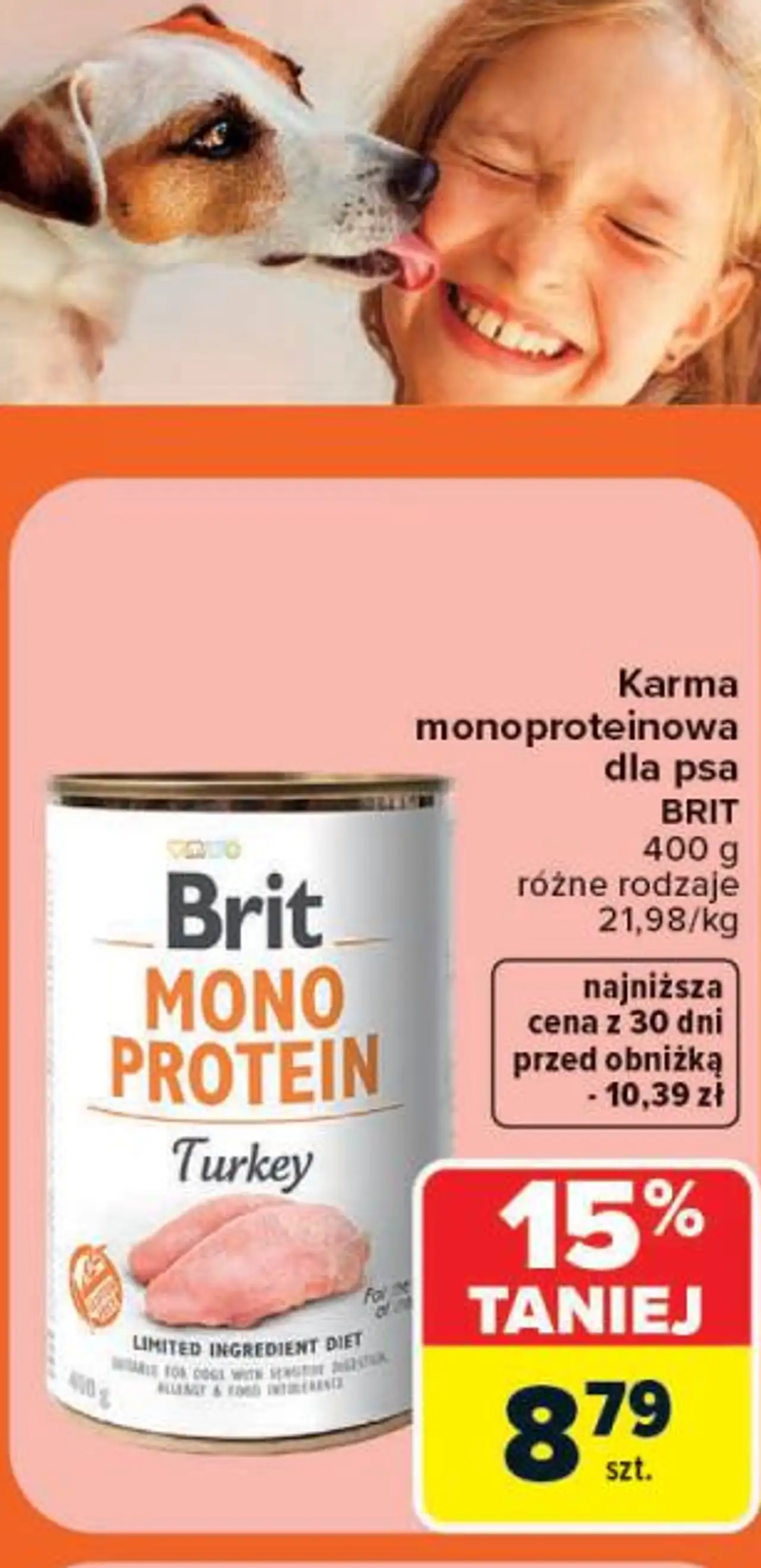 Karma monoproteinowa dla psa BRIT