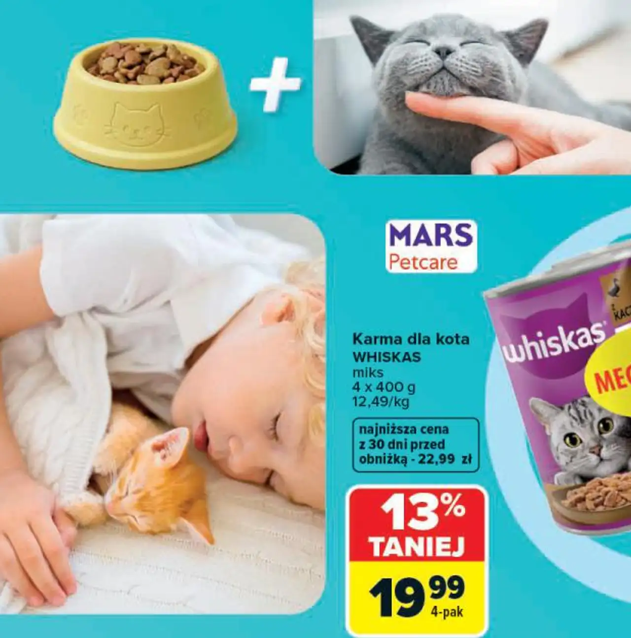 Whiskas Karma dla kota miks 4 x 400 g