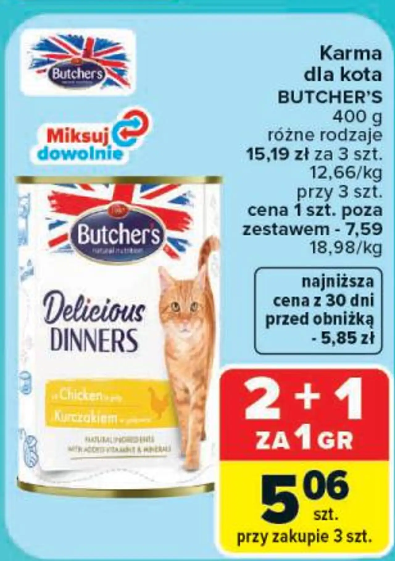 Butcher's Delicious Dinners Karma dla kota 400 g