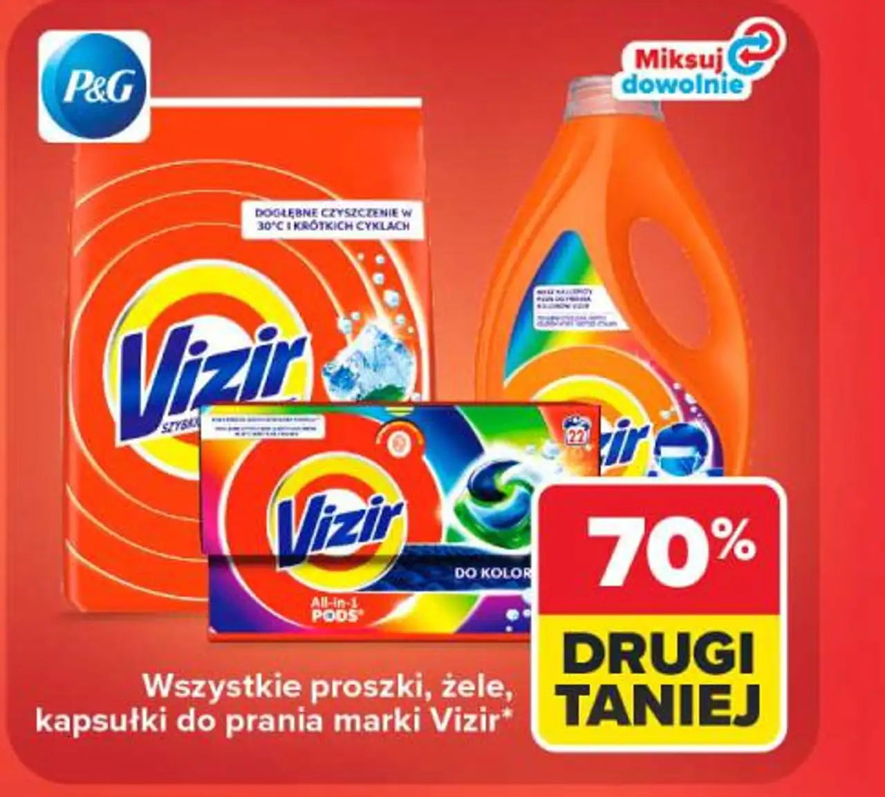 Wszystkie proszki, żele, kapsułki do prania marki Vizir